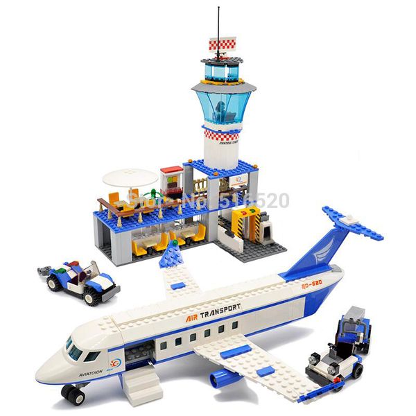 

gudi airplane legoings city international airport blocks 652pcs bricks building block sets classic educational toys for children