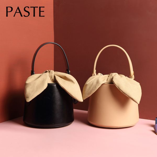 

2019 new original design ear natural leather women's bucket bag luxurious single shoulder bag chic popular ladies handbag