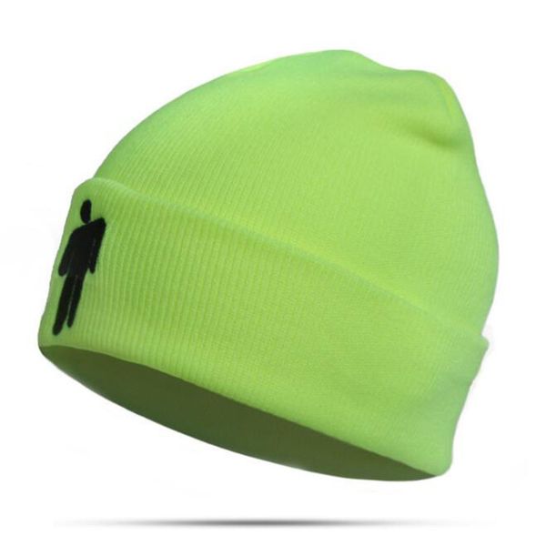 

hat billie eilish beanies knitted hats women solid hip-hop men skullies winter caps female outdoor casual sports cap