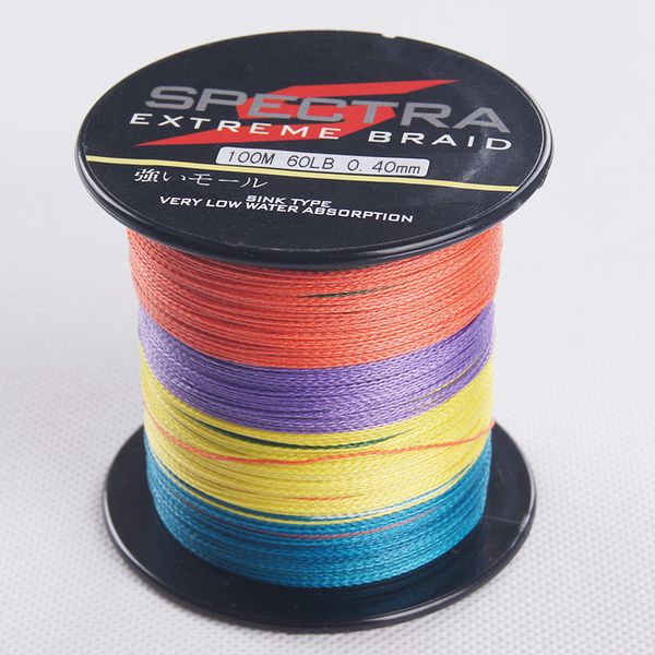 

16 strands 100m 70lb/0.40mm 80lb/0.45mm pe braided fishing line