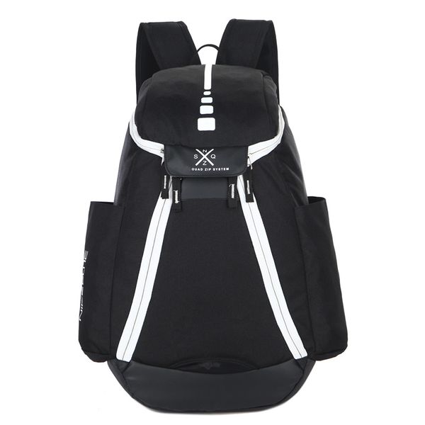 

Men and women casual fashion outdoor travel sports backpack KD designer white red leather safety buckle backpack