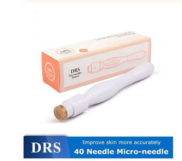 DRS 40 Micro Aghi Derma Stamp Cura della pelle Anti Aging Cicars Acne Spot Wreinles Dermaroller CE