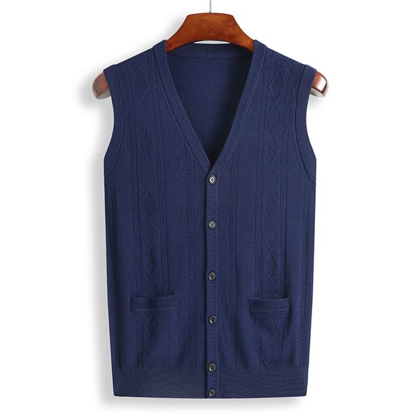 

winter thick warm cardigan vest men cashmere sweaters plus size 6xl 7xl 8xl wool pullover men brand v-neck sleeveless cardigans, White;black