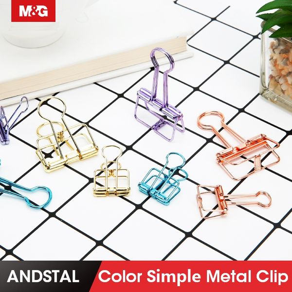 

10pcs cute kawaii colorful metal clip paper notes clips for p message ticket file office school supplies korean stationery