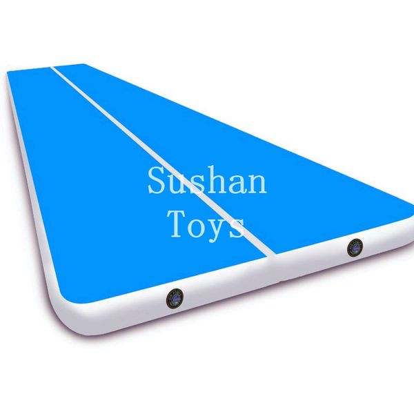 

pump 10x2x0.2m inflatable air track training mat inflatable airtrack gymnastics air mat