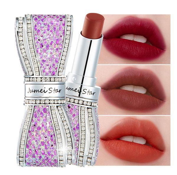

makeup jumei star diamond matte lipstick long lasting nutritious cosmetic rouge a levre 8 different color brand handaiyan