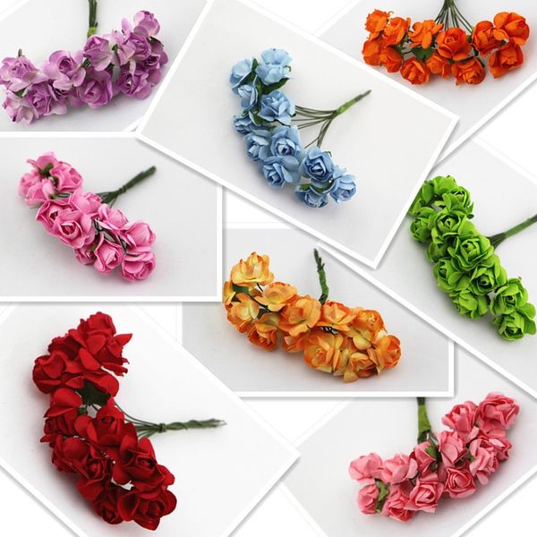 

конфеты коробка мини цветок искусственный ручной работы букет роз скрапбукинг аксессуары гирлянда конфеты коробка свадебные украшения цветок