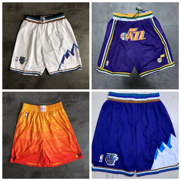 utah jazz vintage shorts