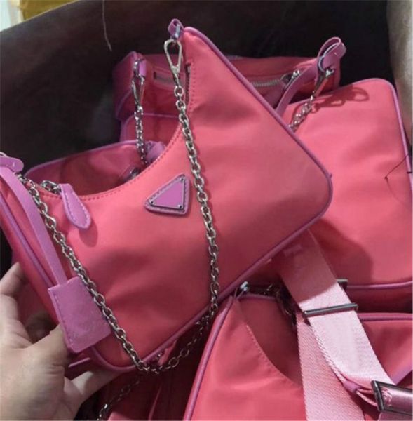 

Hot Luxury Shoulder Bag Fashion designer Handbag Textured Nylon Shoulder bags 5 Colors High Quality CFY2001073