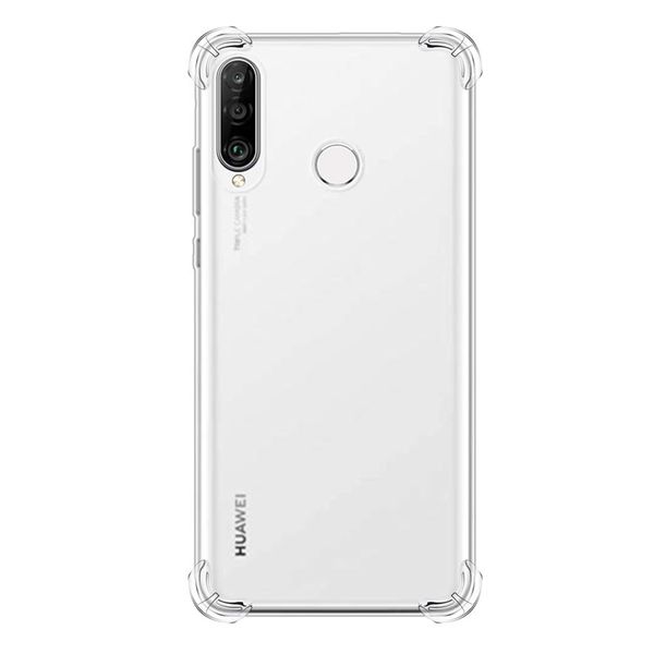 

противоударный прозрачный силиконовый чехол для huawei y9 2018 / y9 prime 2019 / y5 2019 / honor 8s защитная задняя крышка + ремешок