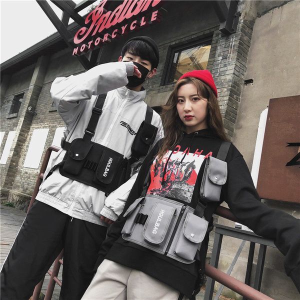 

2019 fashion chest rig waist bag hip hop streetwear functional tactical chest bag cross shoulder bags bolso kanye west