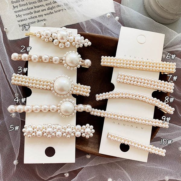 Ins Pearl Girls Hair Clips Flower Women Hair Clips Princess Girls