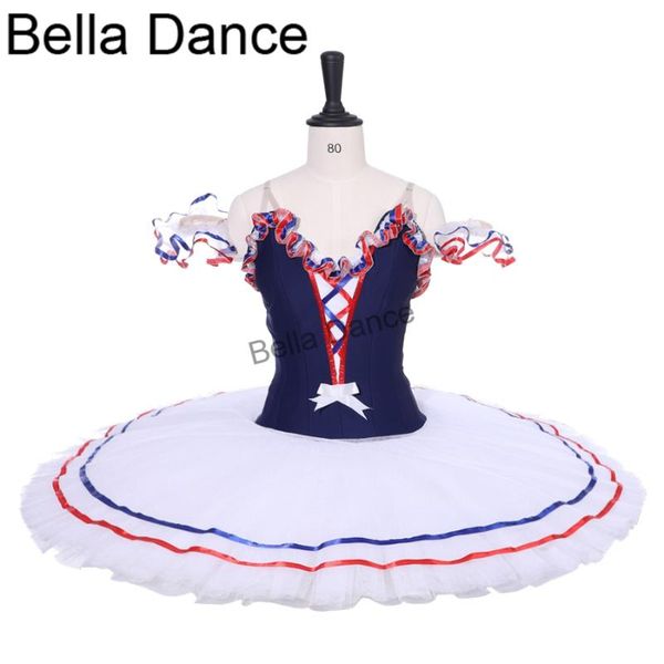 

stage wear girls navy blue bird variation professional ballet tutus bt9213 women swan lake classical costume, Black;red