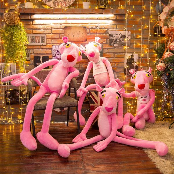 

16x60cm cute soft plush nano doll toy stuffed animal naughty pink panther child plaything kids naughty plush gift