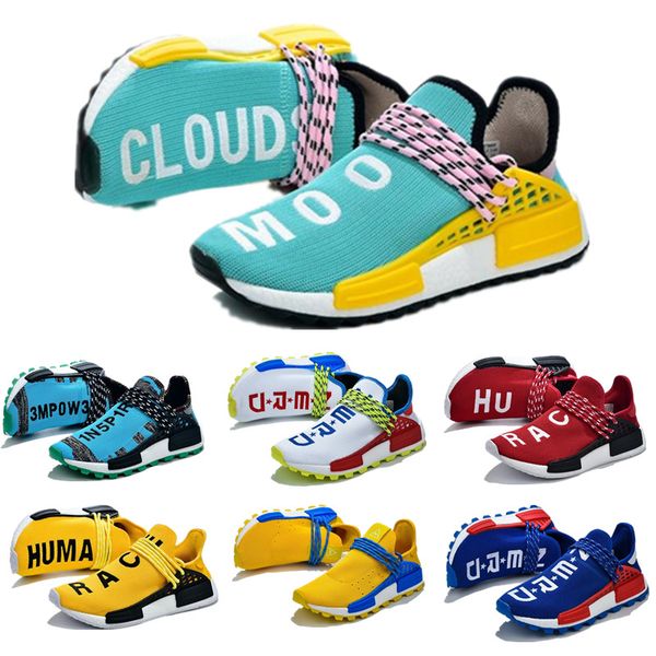 

nmd human race hu pharrell williams casual shoes creme nerd solar pack holi sport men women pharell runner racer athletic hu sneaker 36-47
