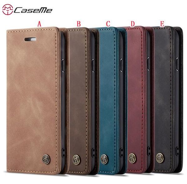 

caseme leather case for iphone 11 pro max xr x xs max 8 7 6 6s plus 5 5s se for samsung galaxy s10 s10e a20 a40 magnetic cover