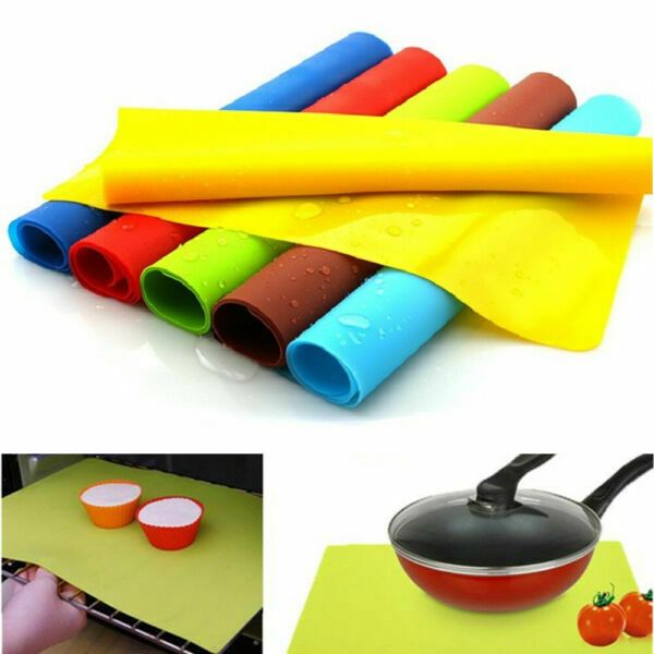 

multi colors large silicone baking mat bbq cooking mat non stick sheet oven tray reusable