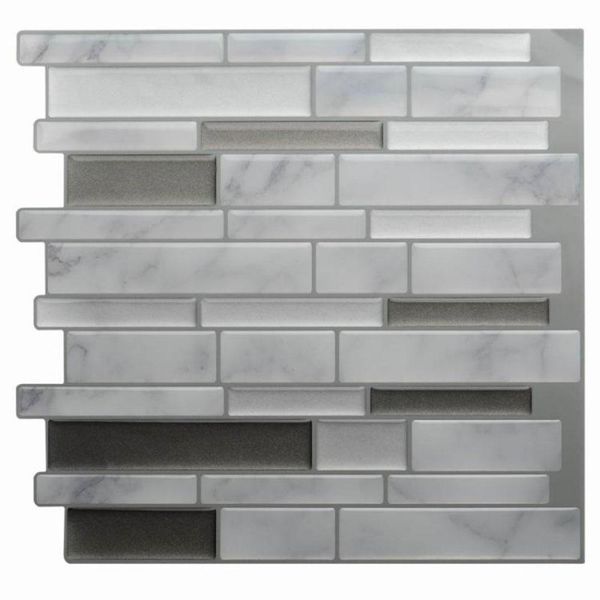 

3d imitation marble self-adhesive wall sticker indoor epoxy wall sticker 3d brick stone rustic effect home decoration