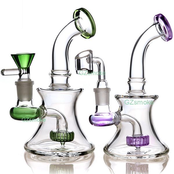 Bong Mini Rigs berauschende Glas Wasserpfeife Bongs Hitman Glasrohre bunte Wachsanlage Somking Zubehör Wasserpfeifen