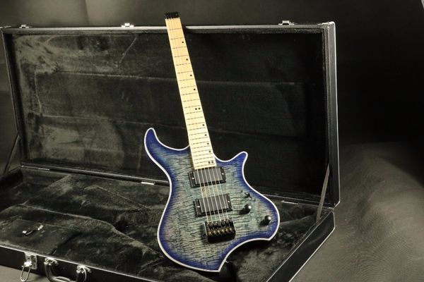 

Handwork headle quilted maple purplebur t multi binding headle electric guitar guitarra guitar hipping