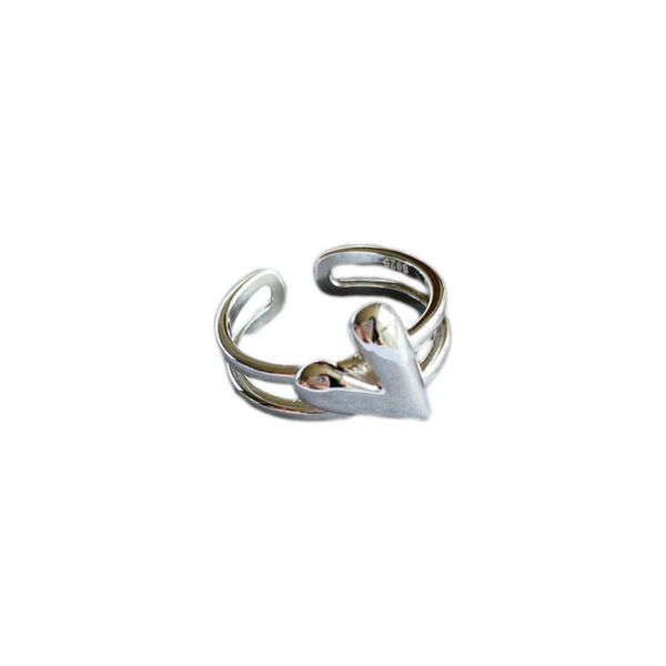 

sterling silver s925 sterling silver plain ring female open ring plain ring four models are01