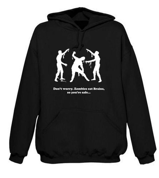 

zombie hoody - funny night of the living dead zombies halloween gothic, Black