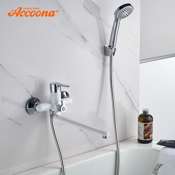 

accoona bathroom bathtub faucet shower faucet set mixer wall mounted waterfall bathtub with handheld shower head a7167