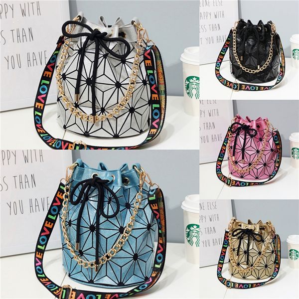 

2020 woman bags with scarf luxury shoulder bag women bags designer pu leather geometric sac a main shoulder bag#384