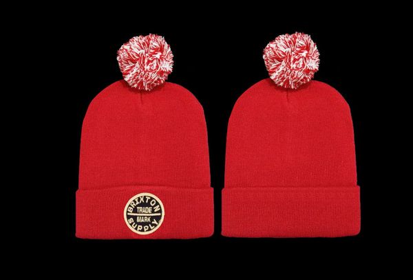 

fashion- designer winter brand men and women beanie bonnet casual knitting cap skull caps hair ball outdoor, Blue;gray