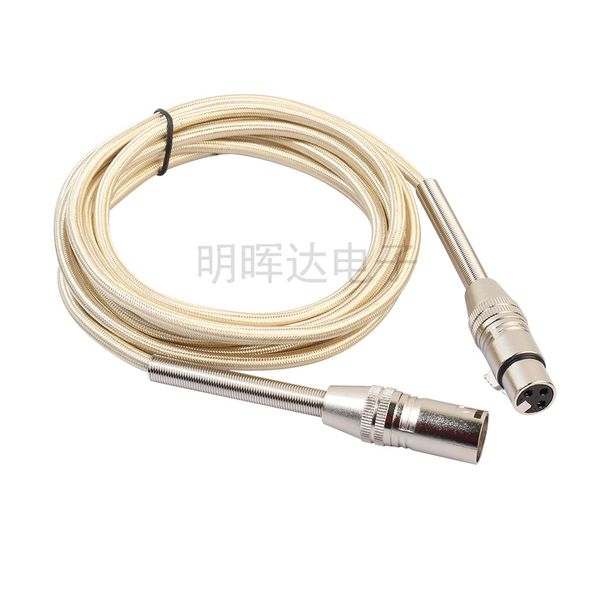 

conon male to female adapter audio cable nylon wove local gold net tensile wire for mixer microphone