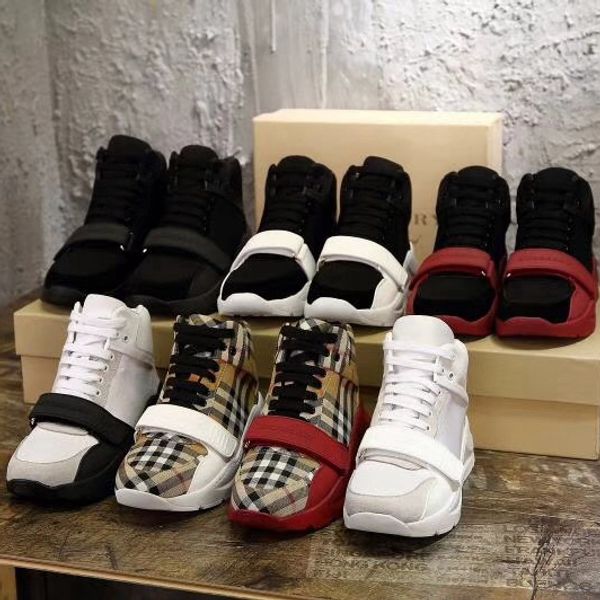 

with box sneaker casual shoes trainers fashion sports shoes leather boots sandals slippers vintage air bl2101, Black