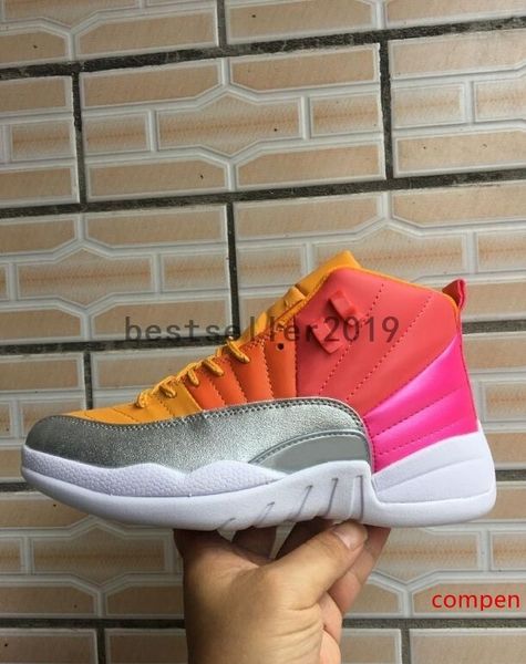 

2020 new 12 gs punch mens basketball shoes racer pink 12s 510815-601 designer sport sneakers eur 40-47