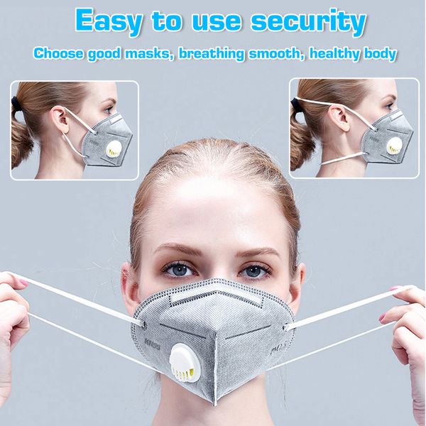 

маски n95 взрослого вертикальный складной нетканые клапан пыли маска тч2, 5 анти-смога пыли фильтр маски защиты открытый