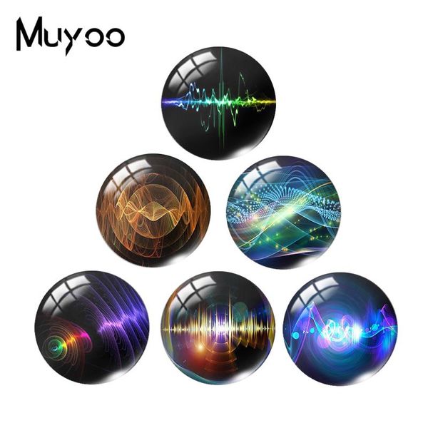 

2019 new sound wave class dome cabochon electric wave round cabochons hand craft jewelry gifts, Crystal