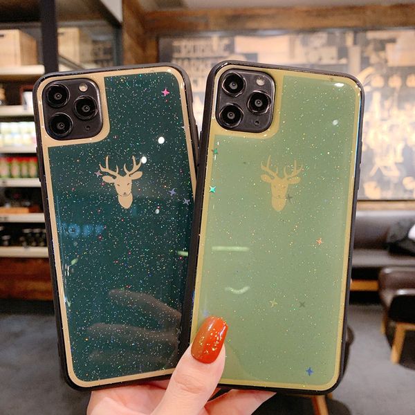 

phone case for iphone 11 8 plus x xr xs 11pro max electroplated star wave point clear soft tpu for iphone x cover