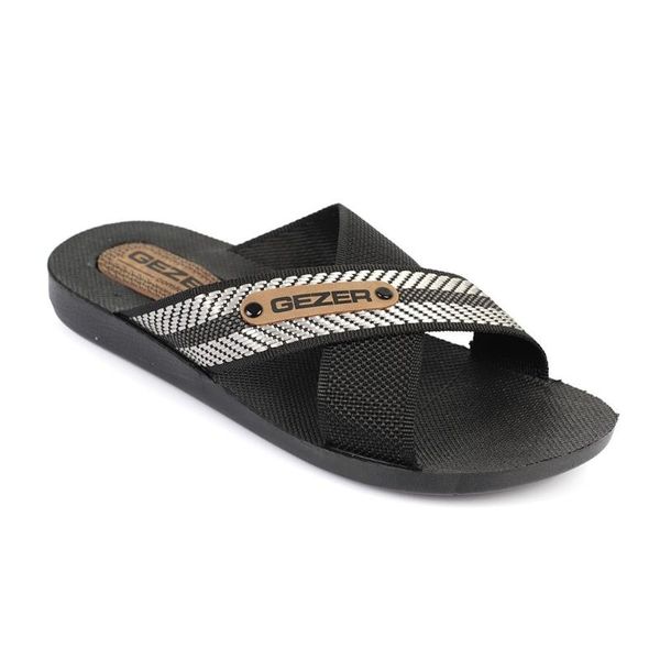 

overhead new season men 's casual slippers, Black