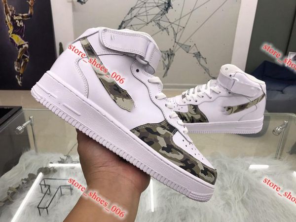 

2020 xshfbcl new mans 1 fashion the low high white casual shoes women black shoes