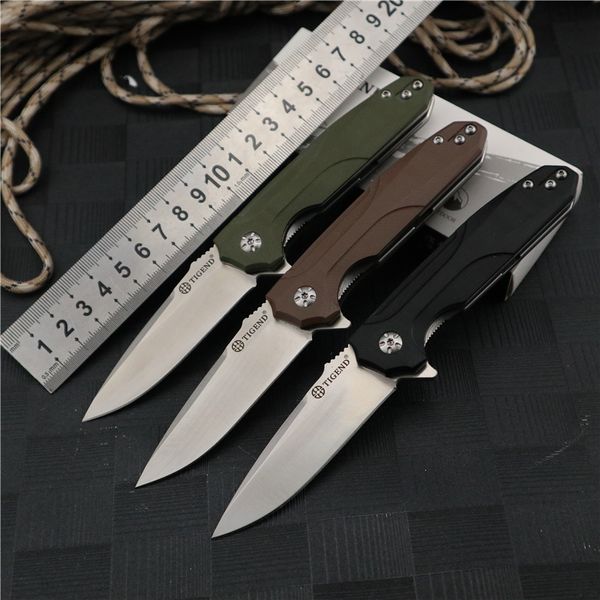 

TIGEND Knife CF1818 Pocket Fold Knife D2 Satin Blade G10 handle 3 Colors for EDC Outdoor Camping Fishing Hunter