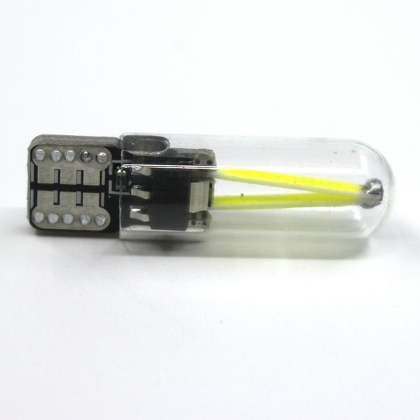 

4pcs glass car light led cob w5w t10 led reading bulb lamp auto parking bulbs car reading dome lamp