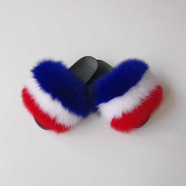 

children's fur slippers women slippers fur luxury slippers women with fur, Black