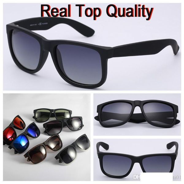 

4165 brand sunglasses justin model for man woman polarized uv400 lenses with original boxes, packages, accessories, everything, White;black