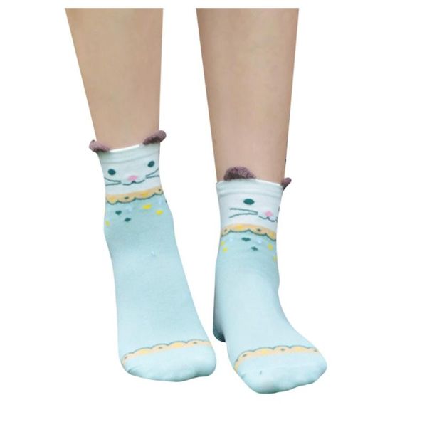 

cute lovely cartoon socks women men animal zoo women socks ladies girls warm soft sox sock ladies skarpetki damskie, Black;white