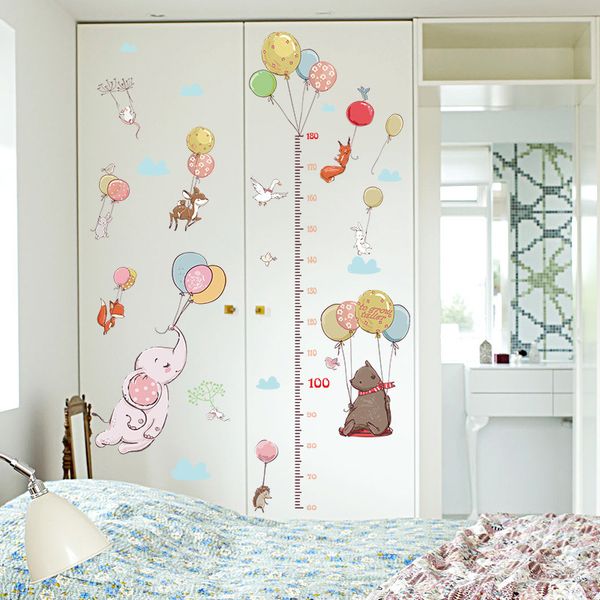 

balloon animal height sticker for children's room bedroom porch kindergarten classroom decoration wall sticker mural sk9275