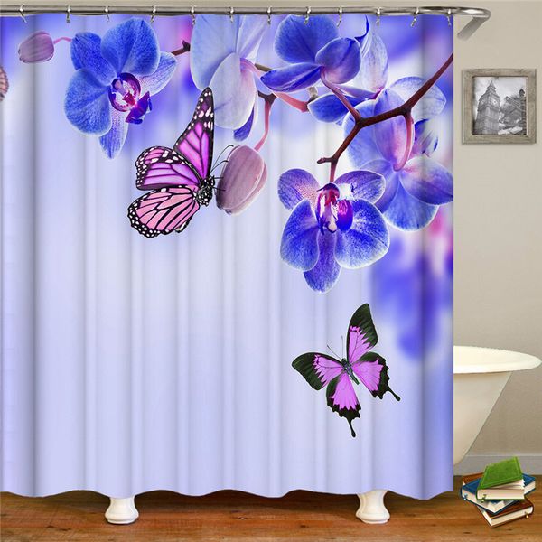 

butterfly shower curtain polyester waterproof shower curtain bathroom bathroom