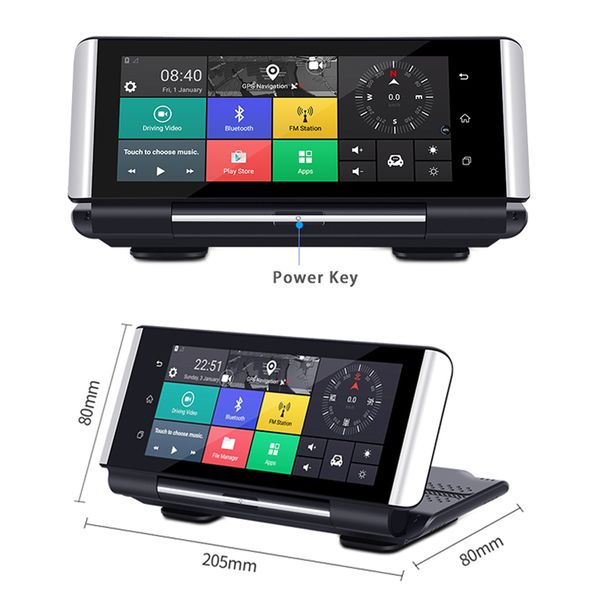 

car dvr camera dual lens 7.0 inch full hd 1080p dashcam rearview mirror video recorder registrator car cam dash cam 7