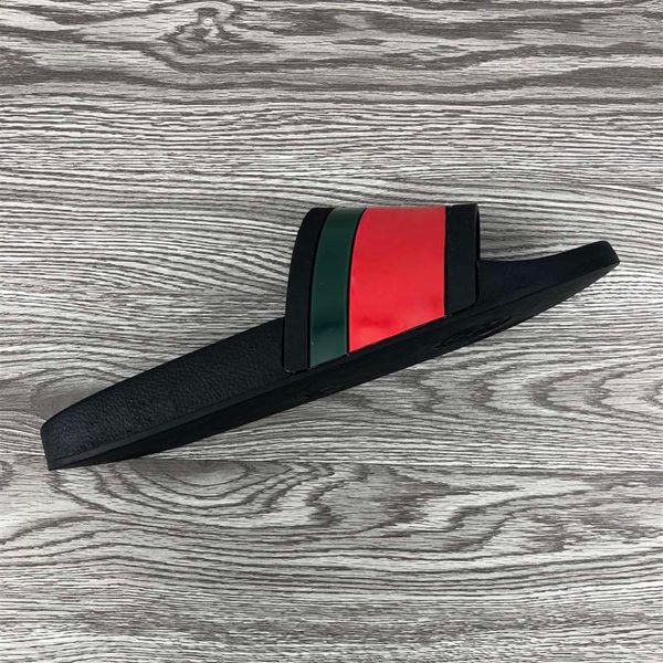 

2021 men women slipper summer fashion flowers floral brocade rubber wide flat slide beach causal sandals flip flops1401564, Black
