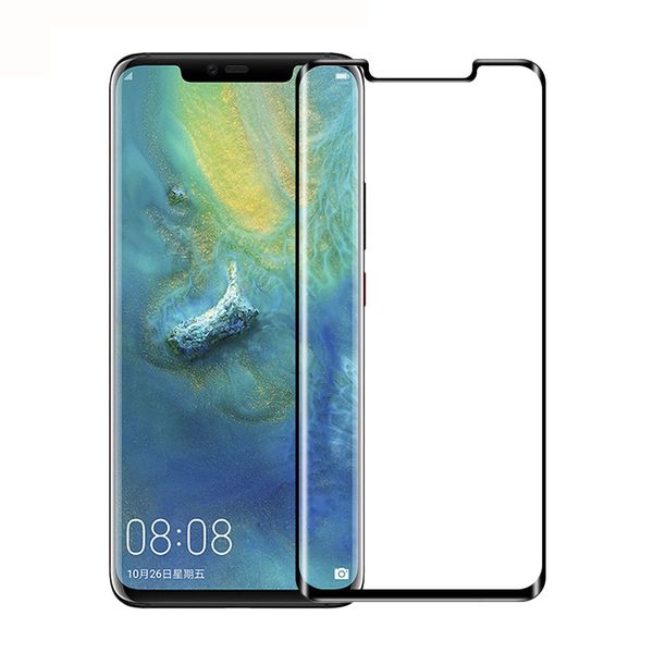 

3d изогнутый полный экран протектор закаленное стекло для huawei mate 20 pro