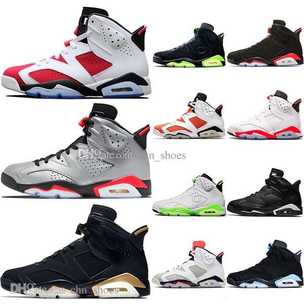 

in stock 2019 bred 6 6s mens basketball shoes infrared 23 alternate hare 3m reflective bugs bunny tinker black cat unc men sport sneakers