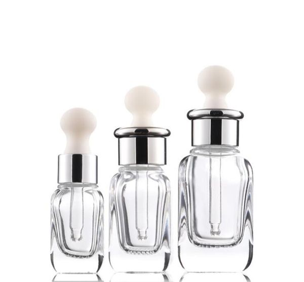 

spot grid square 10ml 20ml 40ml essence bottle empty refillable bottles cosmetic container makeup for sale