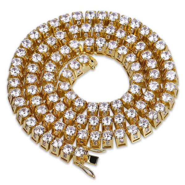 

10mm 20/22/24/26/28/30inch men women necklace ale gold silver color cz tennis chain necklaces for men chain fashion jewelry